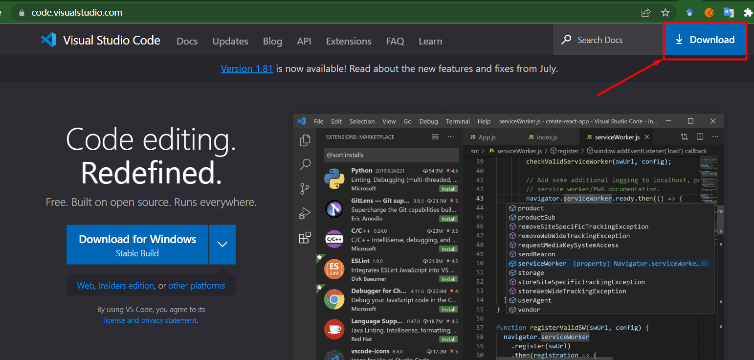 Visual Studio Code(vscode)下载慢 插件安装失败解决方案